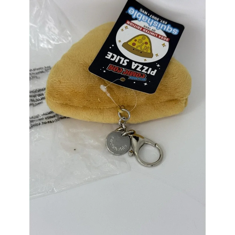 NYCC 2024 Squishable Pizza Slice Plush Keychain Limited Edition of 1200 NWT‎